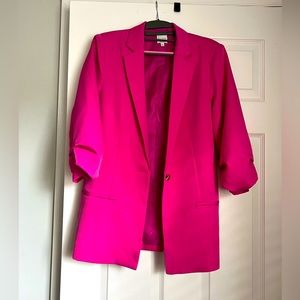 Pink oversized blazer
